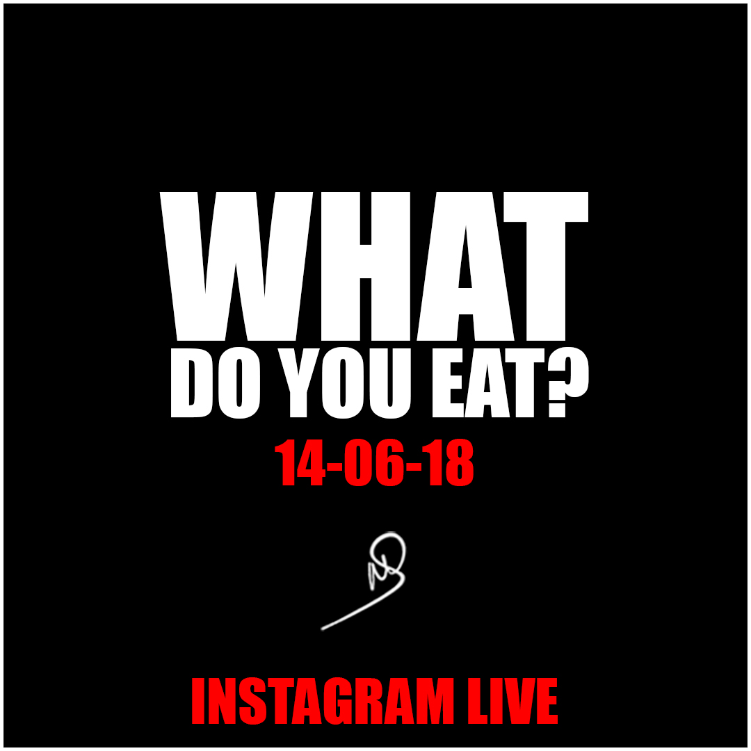 What do you eat? Instagram live