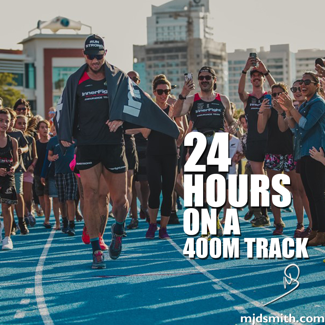 24 hours on a 400m track