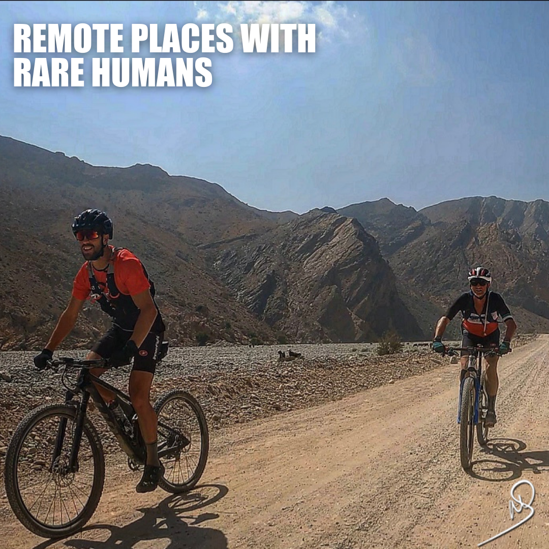 Remote places with rare humans